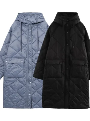 Women’s Winter Long Hooded Cotton Jacket