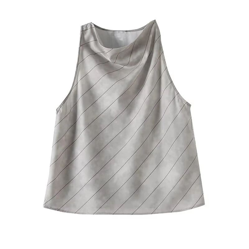 Women’s Striped Straight-Leg Summer Pants - Image 2