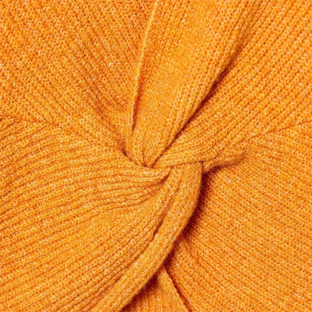 Loose Fit Long Sleeve Knit Sweater - Image 6