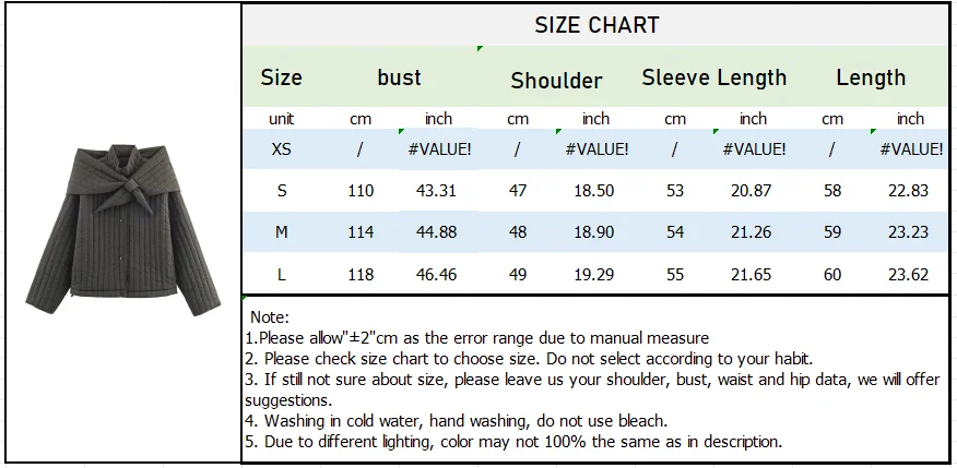 Women’s Cotton Jacket with Detachable Scarf - Image 7