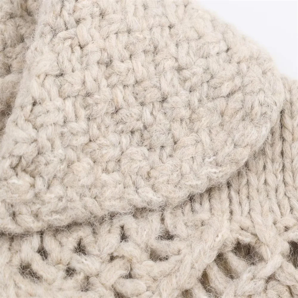 Autumn Women’s Fashionable Loose Knit Cardigan - Image 3