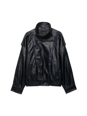 Women’s Motorcycle Faux Leather Jacket