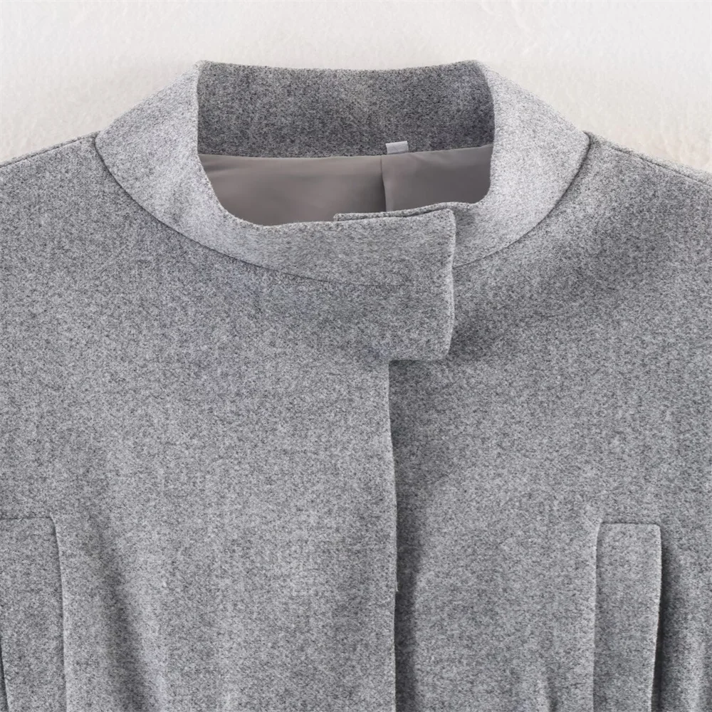 Women’s Autumn Simple Wool Jacket - Image 3