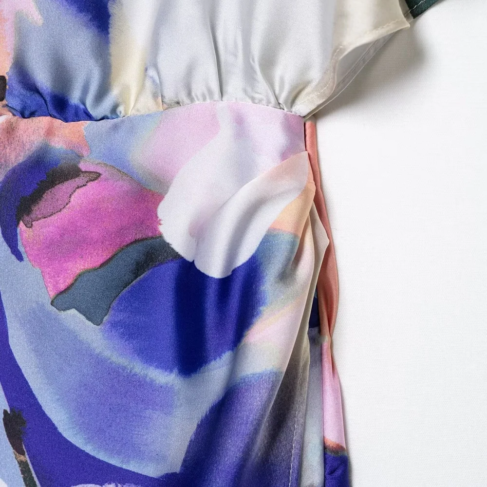 Summer Printed Pullover Midi Dress - Image 6