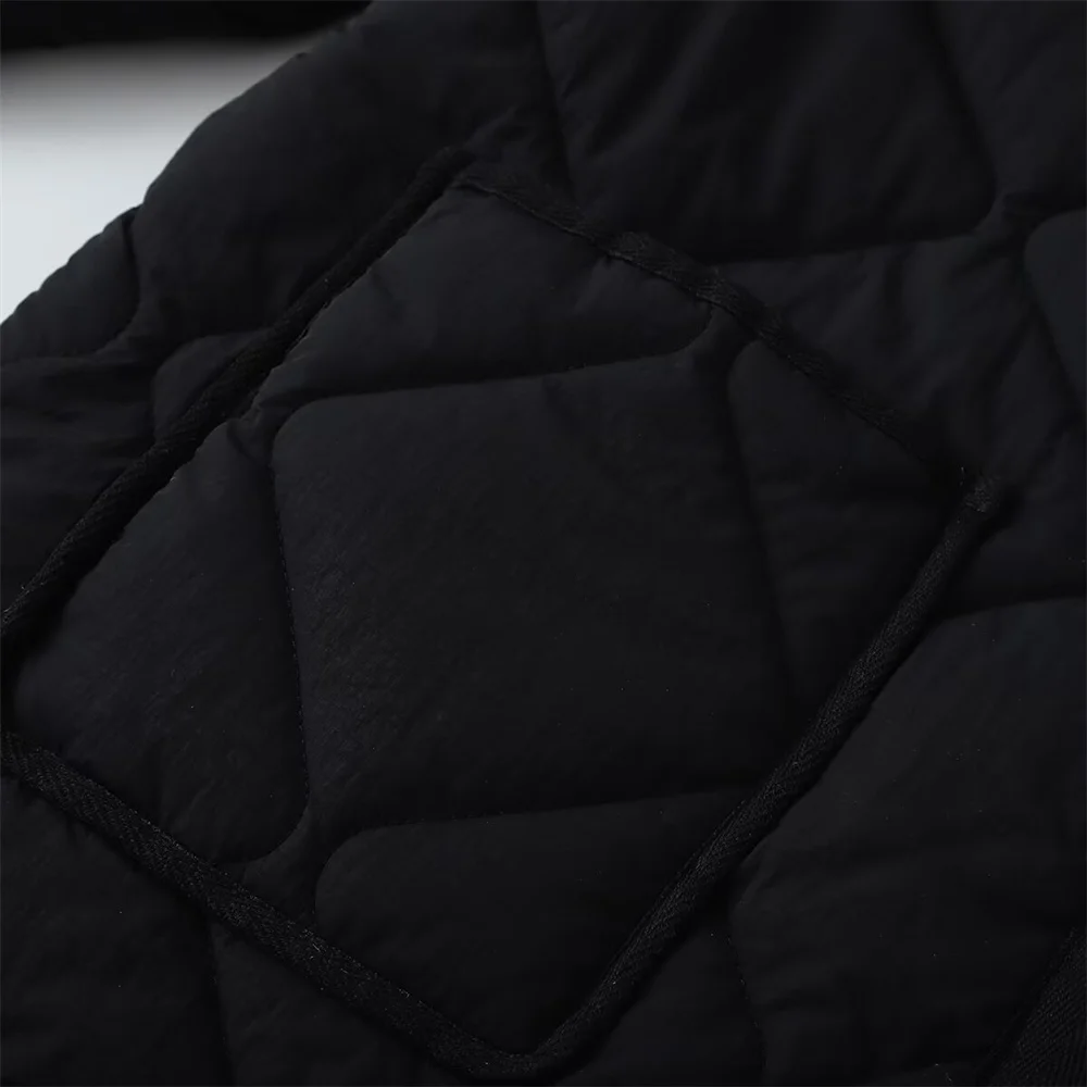 Autumn Women’s Diamond Grid Cotton Jacket - Image 5