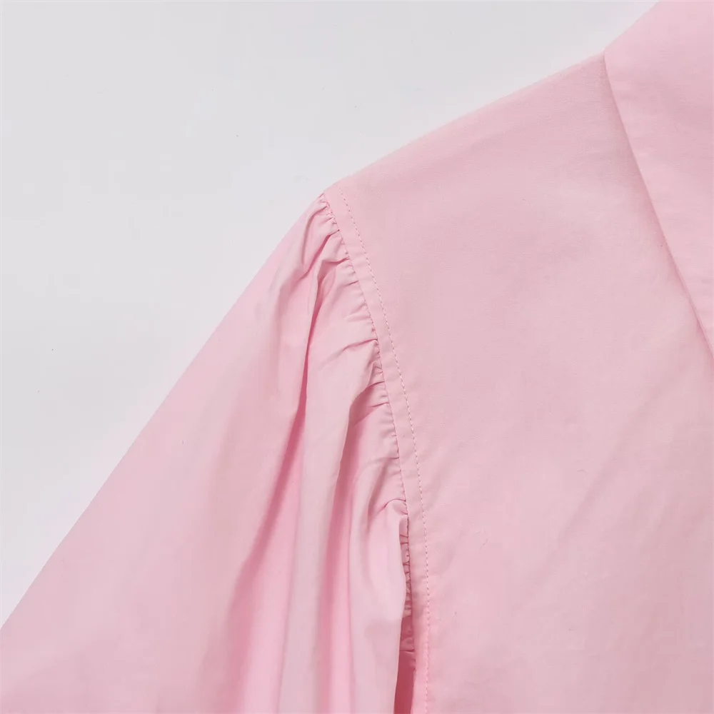 Women’s Sweet Lantern Sleeve Summer Shirt - Image 5