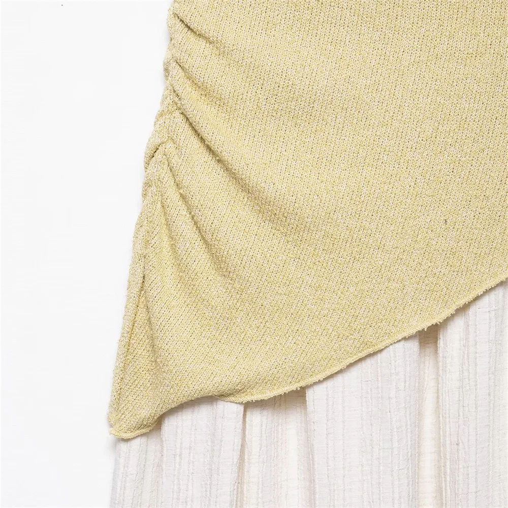 Women’s Splicing Neck Slim Summer Dress - Image 5