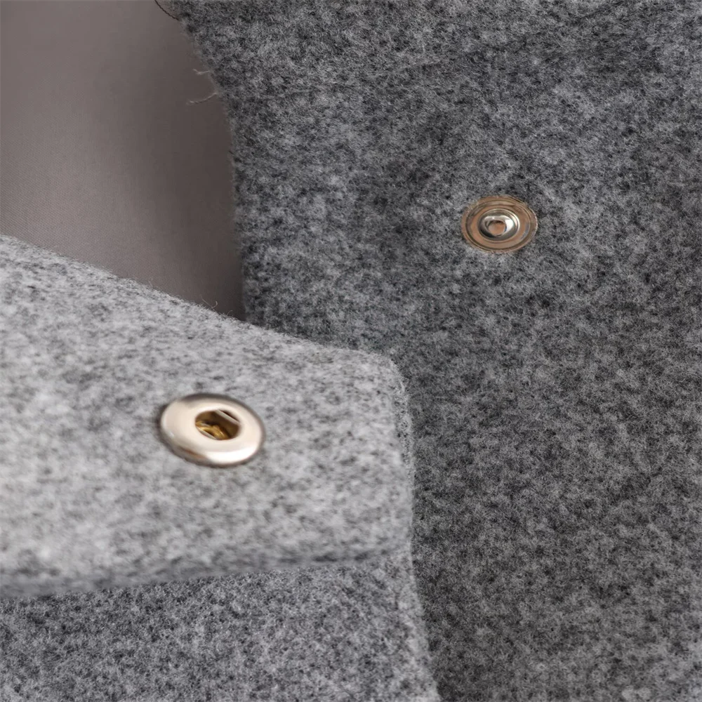 Women’s Autumn Simple Wool Jacket - Image 4