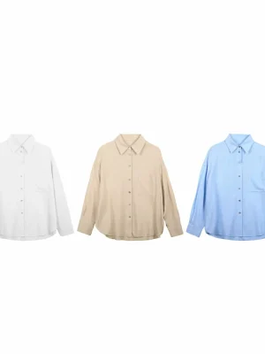 Women’s Loose Lapel Shirt with Pocket Detail