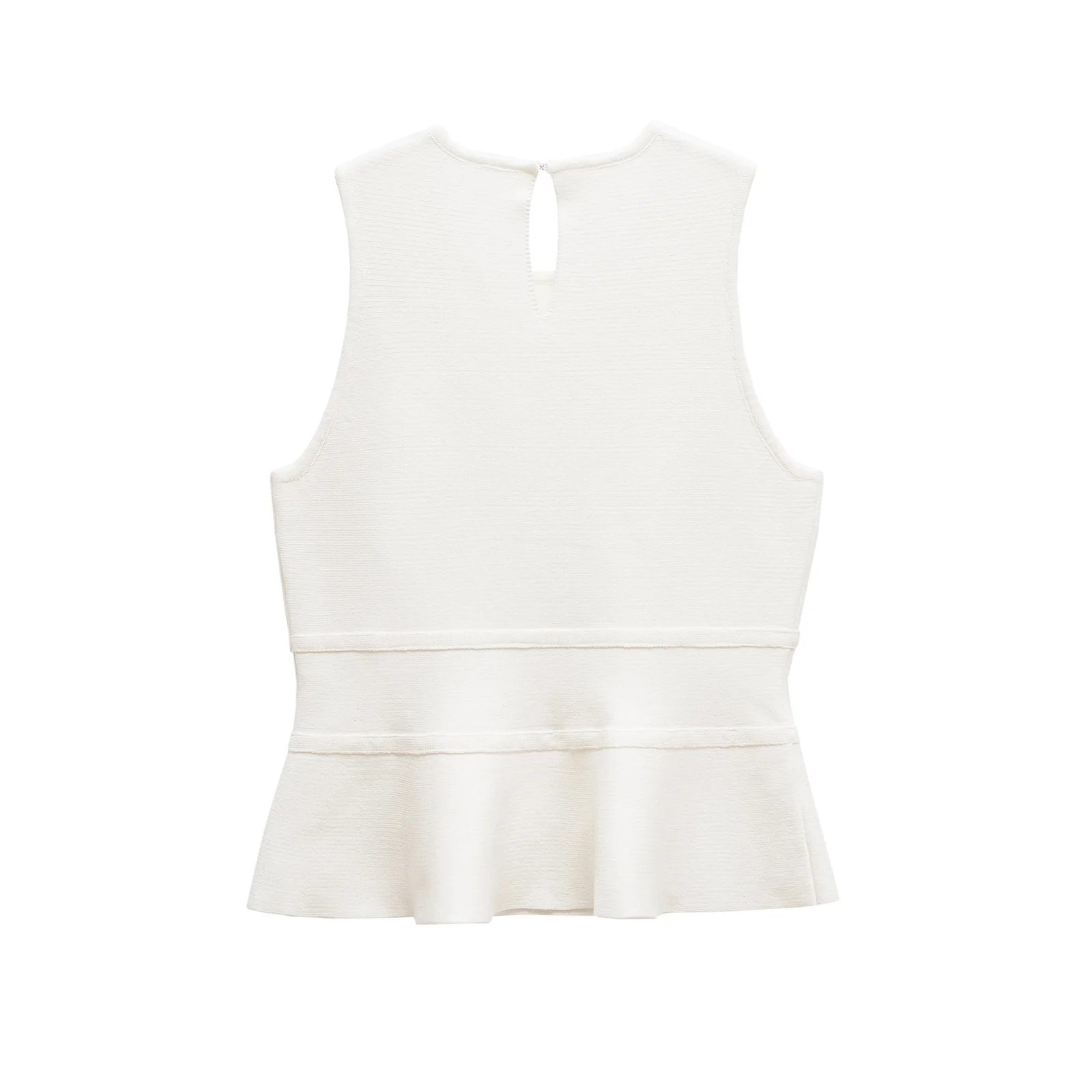 Women’s Knitted Top with Bow & Skirt-Style Hem - Image 2