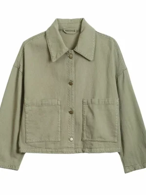 Autumn Retro Denim Embroidered Top Coat