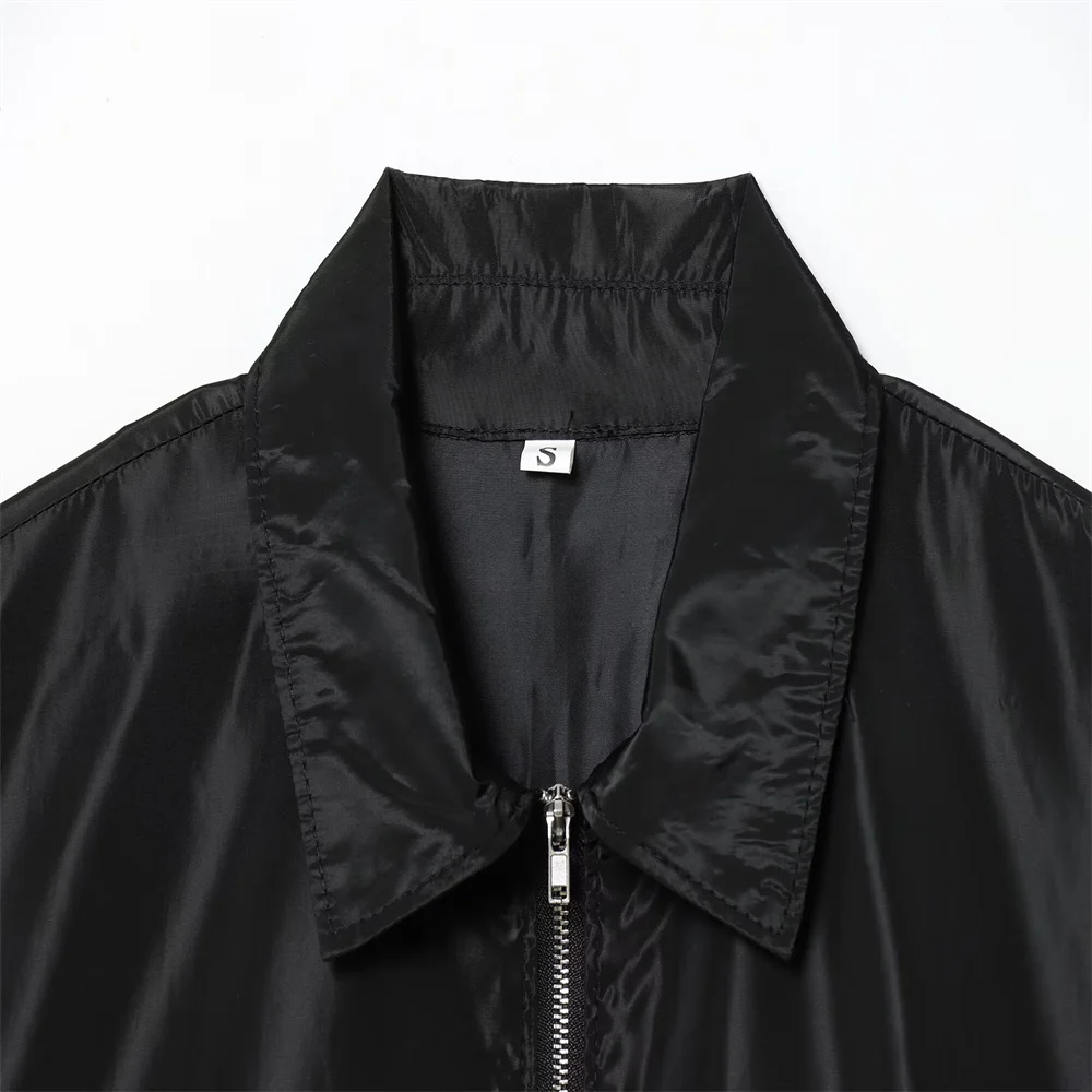 Women’s Zipper Coat & Midi Skirt Set - Image 4