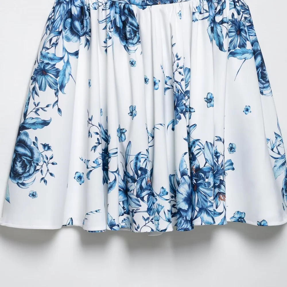 Floral Halter Neck Backless Mini Dress - Image 4