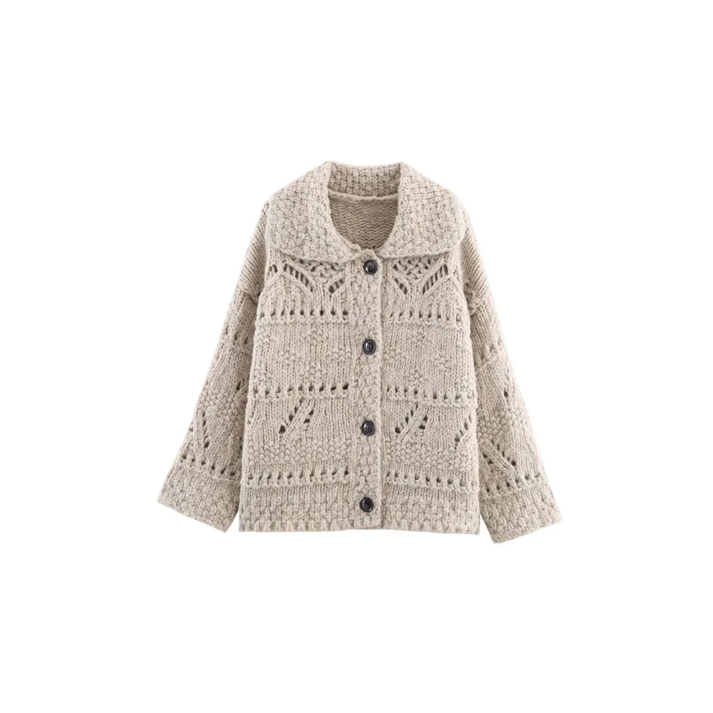 Autumn Women’s Fashionable Loose Knit Cardigan