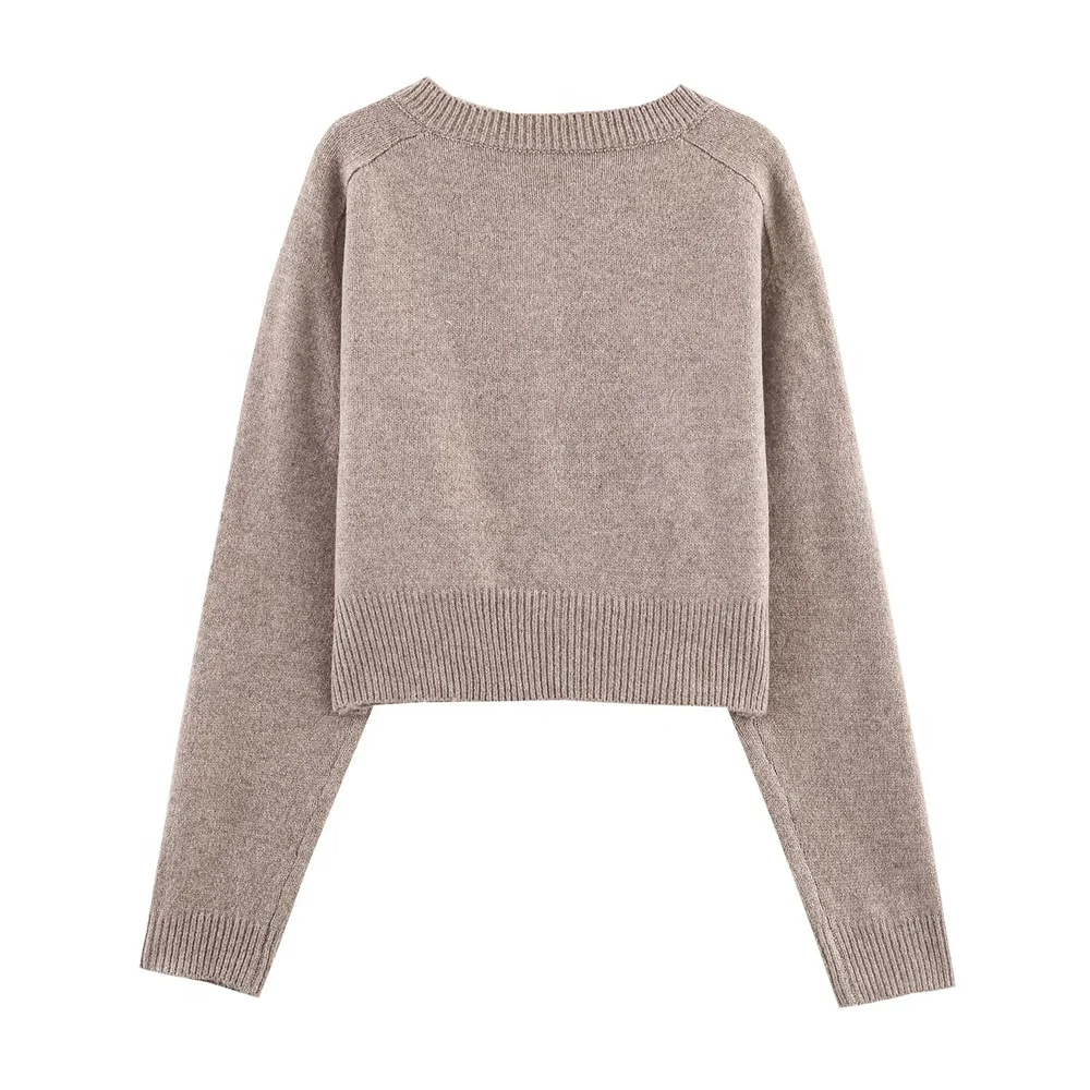 Women’s Autumn Button Knit Jacket - Image 2