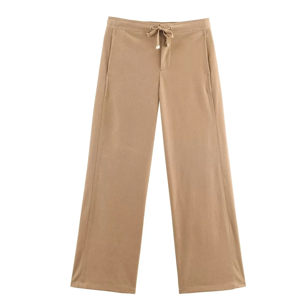 Autumn Women’s Casual Jacket and Wide-Leg Pants - Image 3