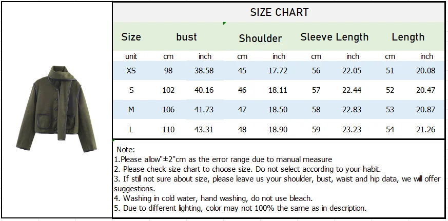 Autumn Winter Women’s Versatile Wool Wrap Jacket - Image 7