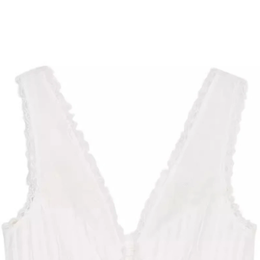 Women’s Fashion Bow Strap Sheer V-Neck Tank Top - Image 3