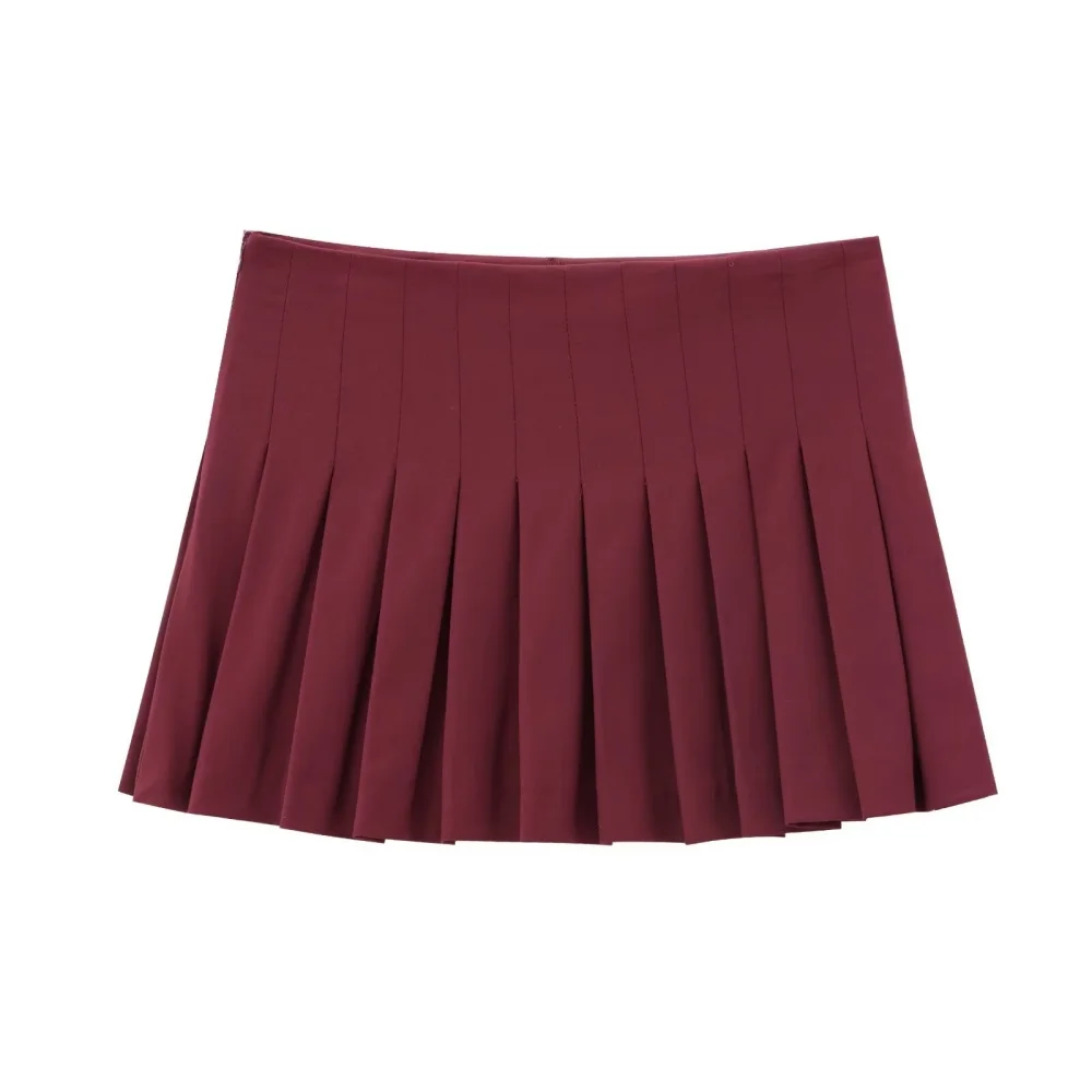 High-Waist Pleated Skirt Pants - Image 2