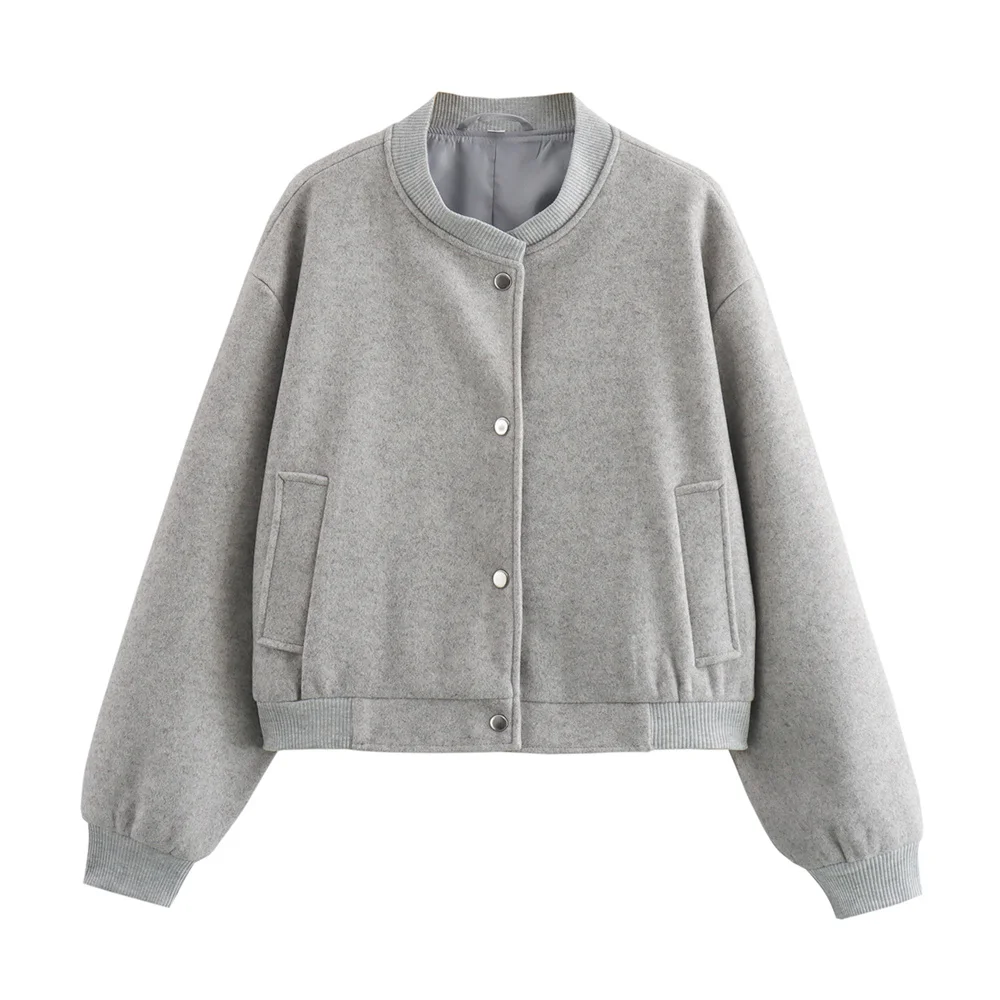 European Style Women’s Slim Wool Jacket - Image 2