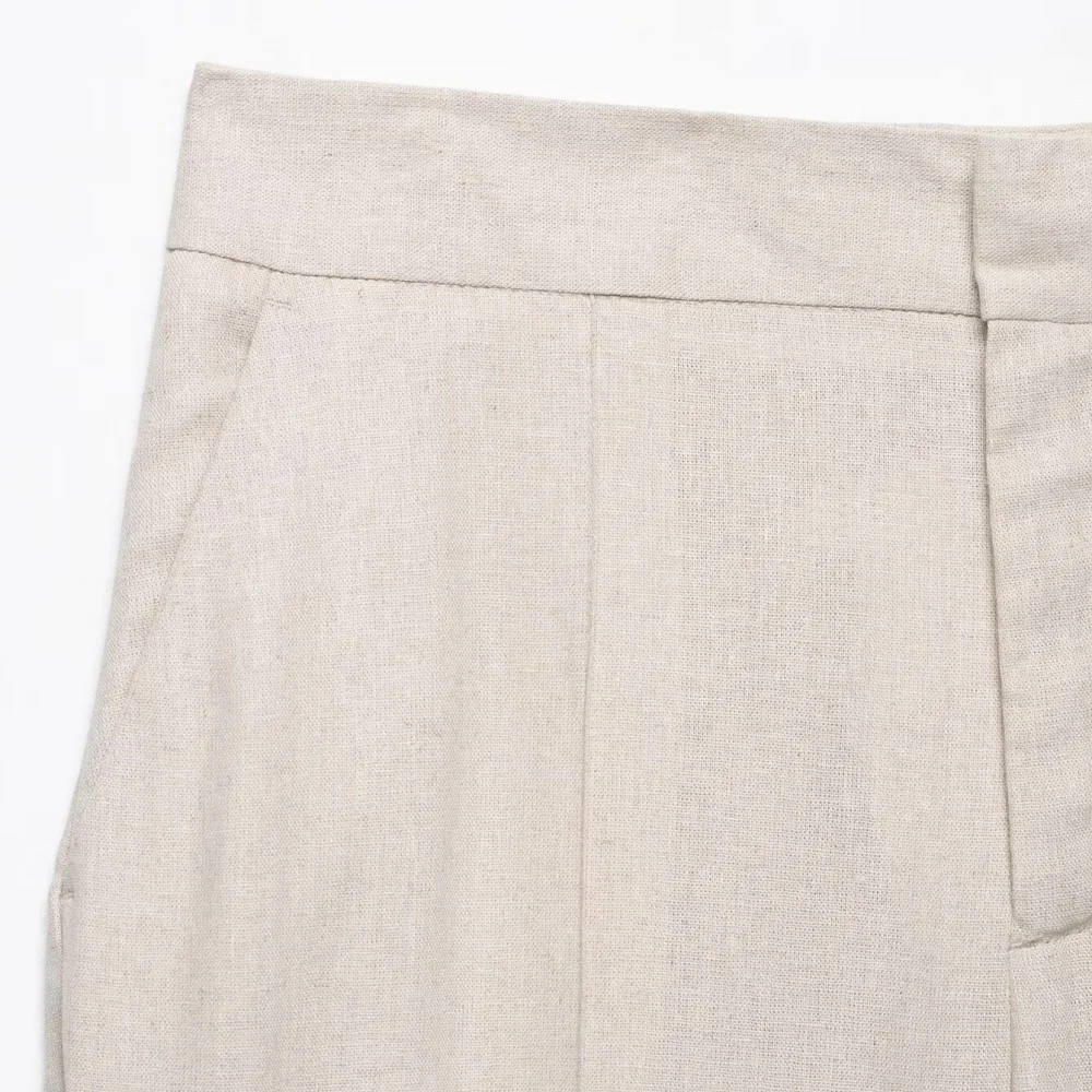 Women’s Linen Blend Suit Jacket & Pants Set - Image 6