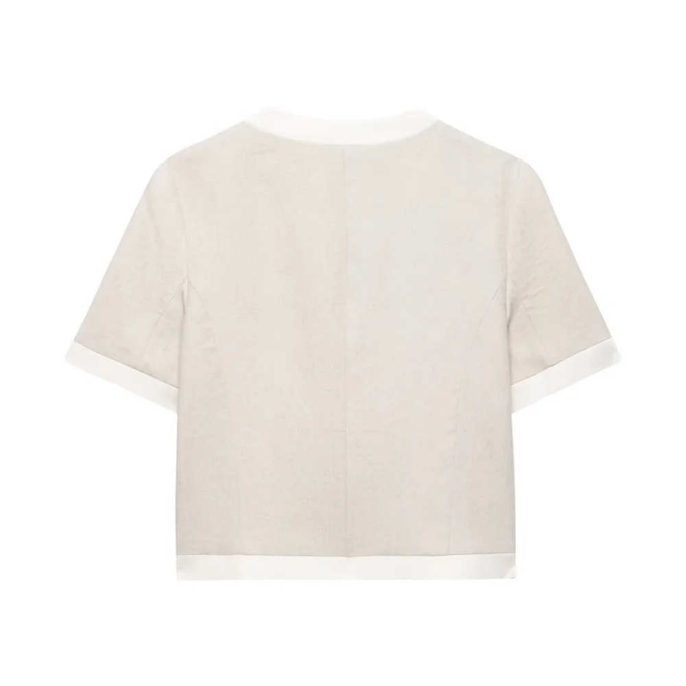 Women’s Linen Blend Suit Jacket & Pants Set - Image 3