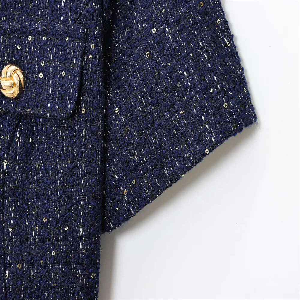 Short Sleeve Casual Cardigan Jacket - Image 4