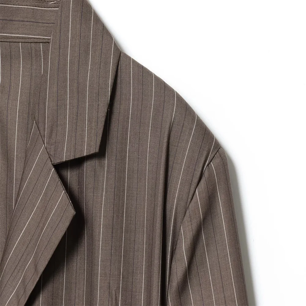 Autumn Women’s Striped Blazer & High-Waist Pants Set - Image 4