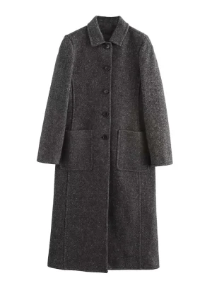 Autumn/Winter Women’s Casual Pocket Coat
