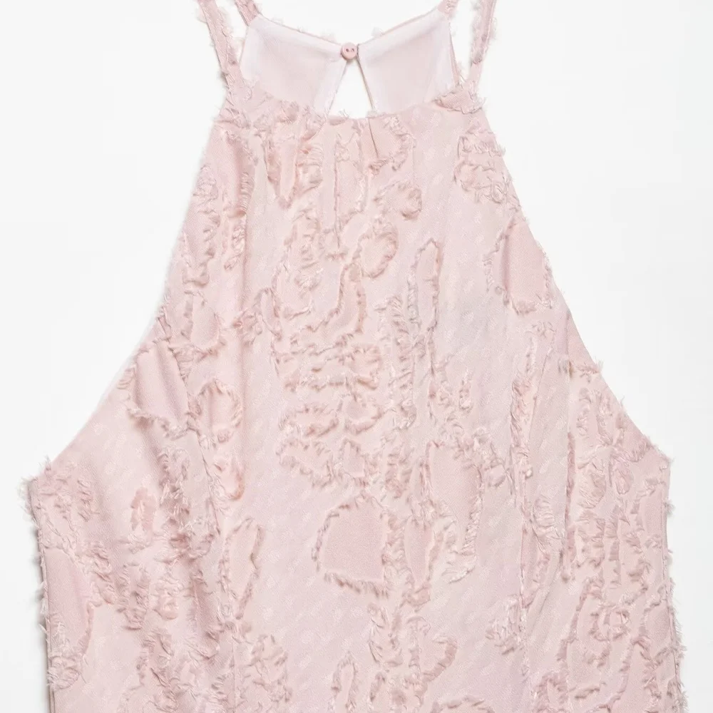 Halter Neck Waist-Cinched Maxi Dress - Image 3