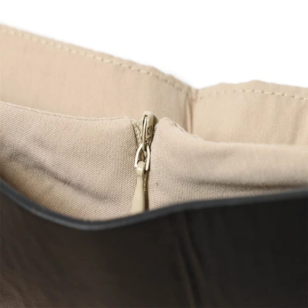 Women’s Belted Pleated A-Line Midi Skirt - Image 5