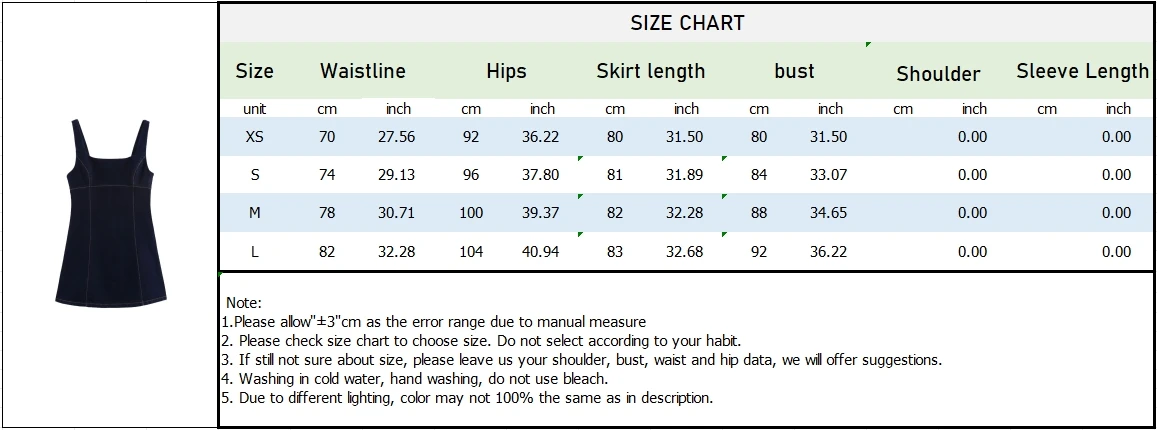 Women’s Square Neck Sleeveless Denim Mini Dress - Image 7