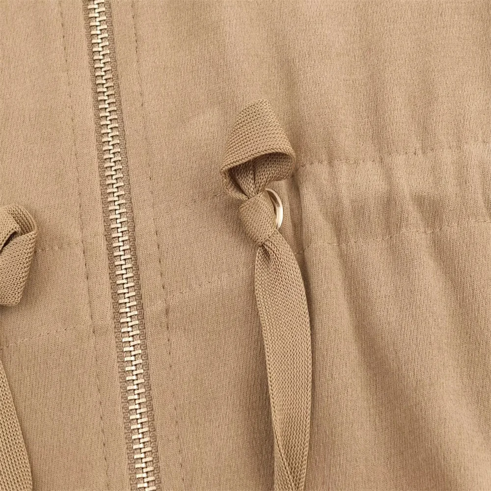 Autumn Women’s Casual Jacket and Wide-Leg Pants - Image 5