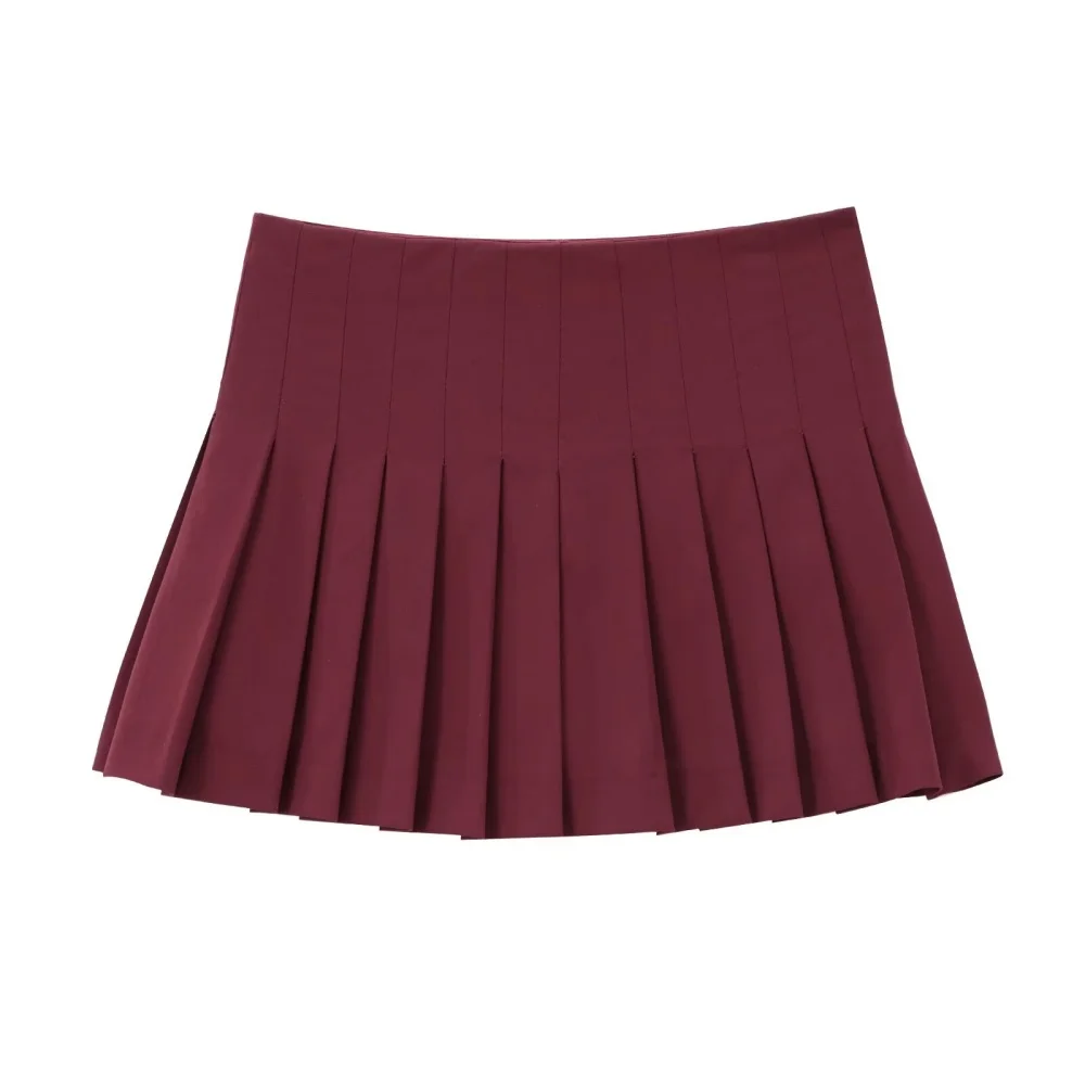 High-Waist Pleated Skirt Pants - Image 3