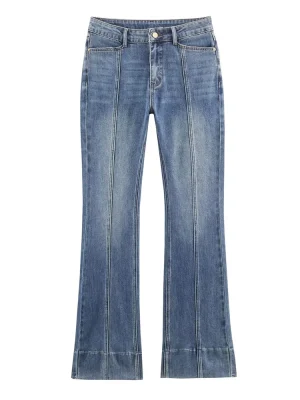 Women’s Mid-Waist A-Line Flared Jeans