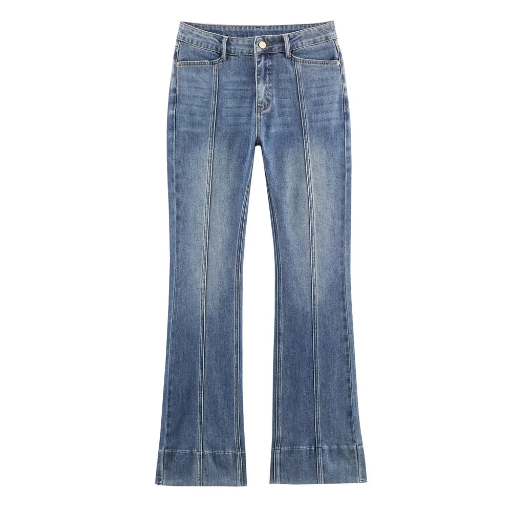 Women’s Mid-Waist A-Line Flared Jeans
