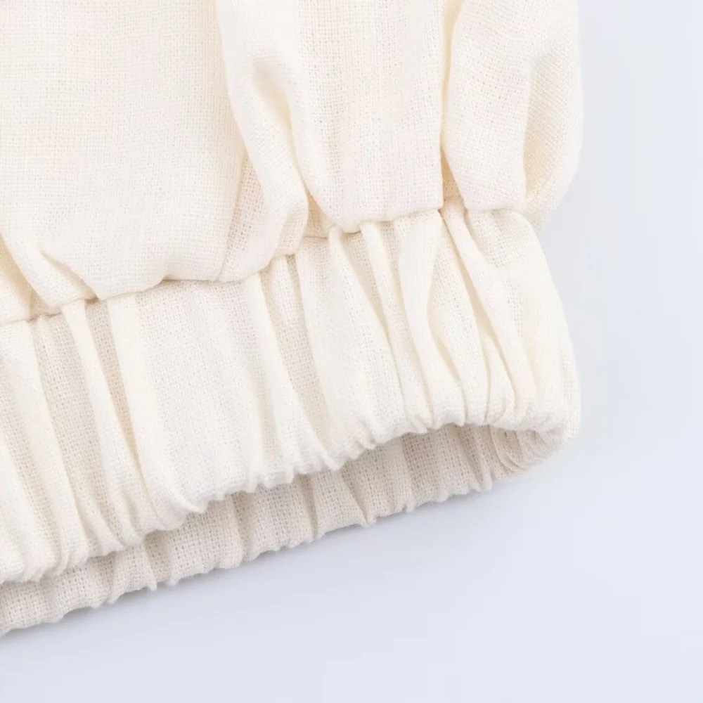 Women’s Linen Blend Zipper Jacket - Image 6