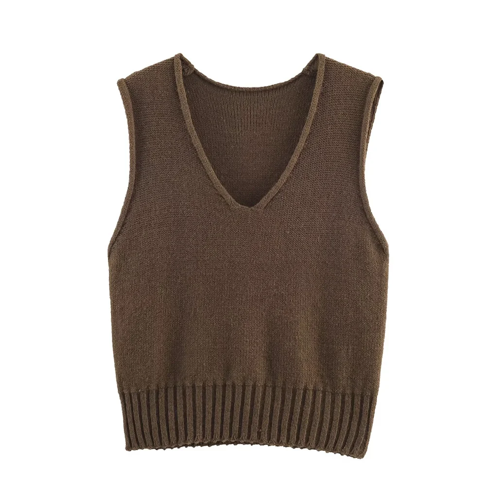 Autumn Women’s Simple V-Neck Vest - Image 2