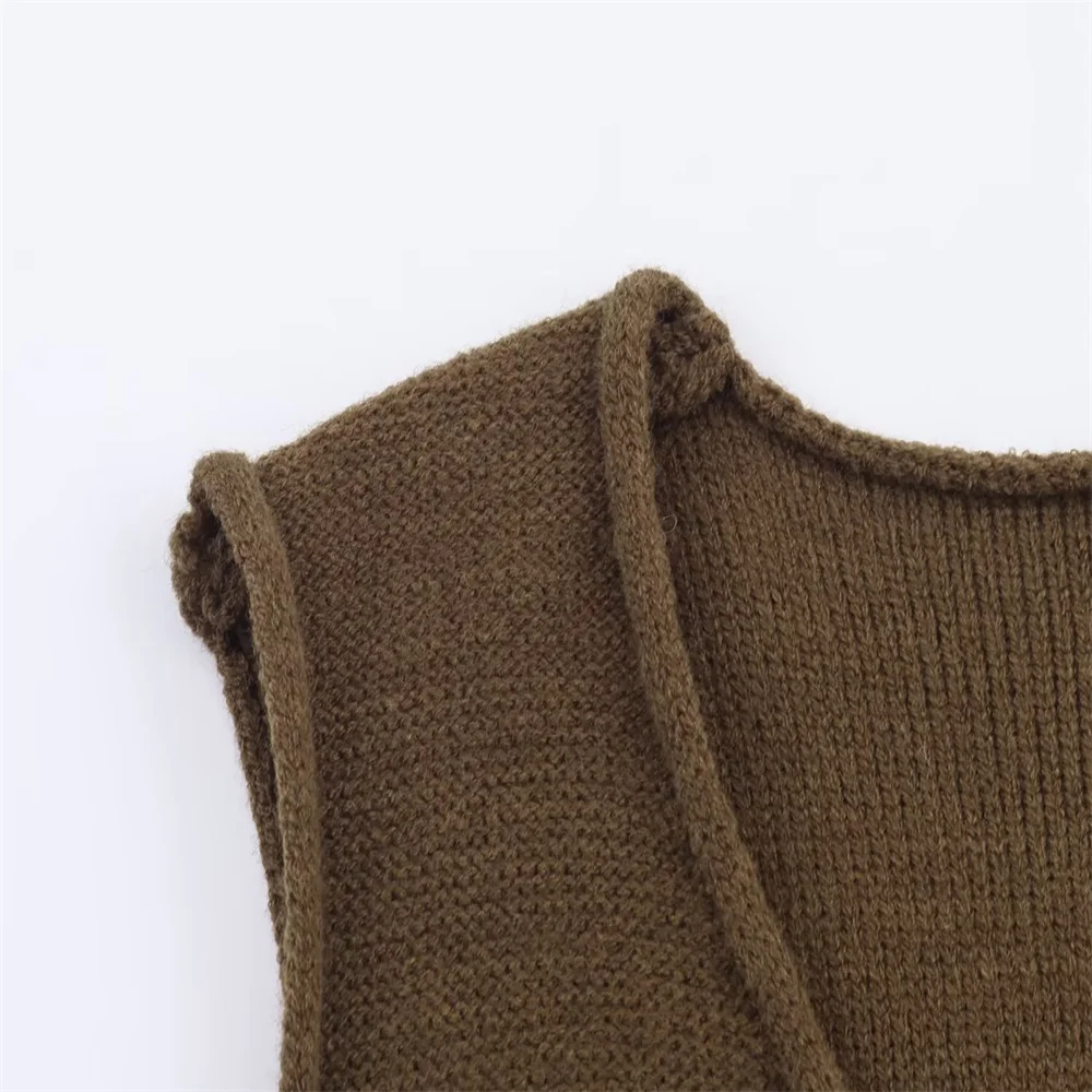 Autumn Women’s Simple V-Neck Vest - Image 4