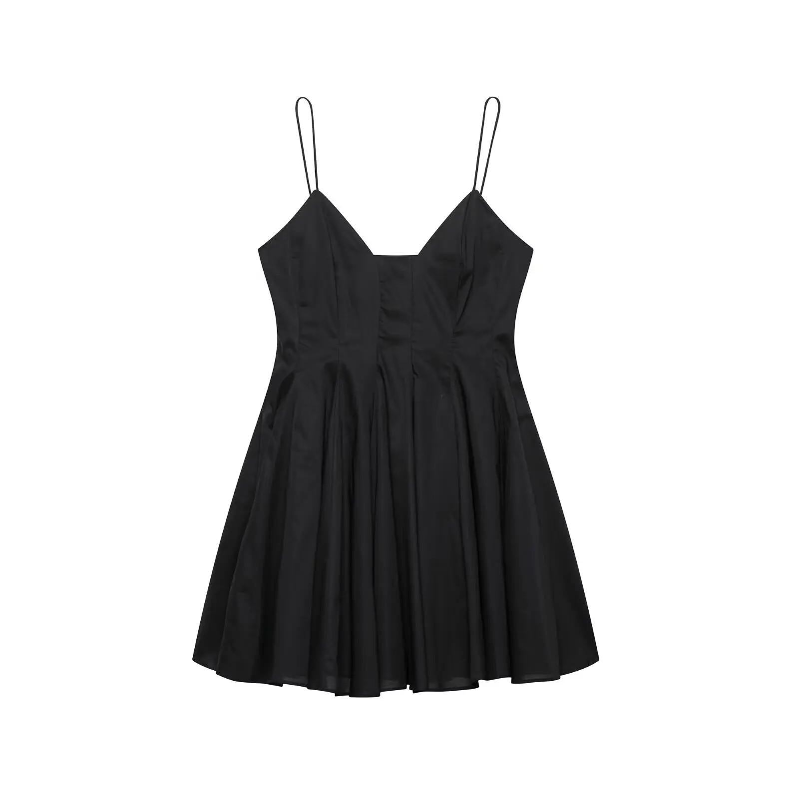 Women’s Casual Slim Fit Solid Color Summer Dress - Image 3