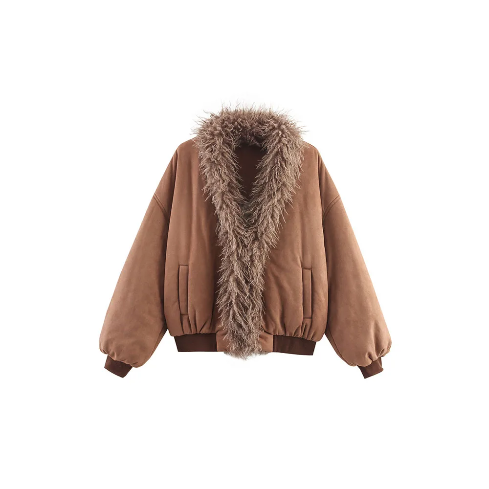 Women’s Autumn Faux Fur Collar Cotton Jacket