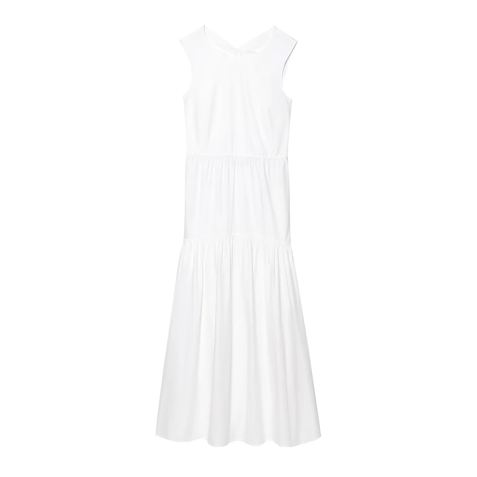 Women’s Sleeveless Folded Summer Dress