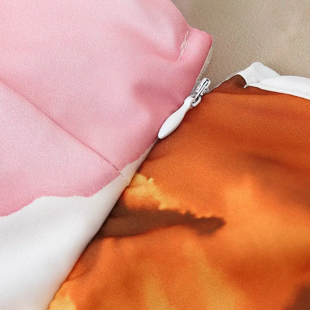 Women’s One-Shoulder Printed Dress with Backless Detail - Image 6