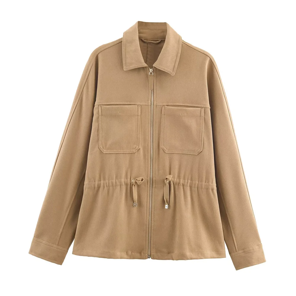 Autumn Women’s Casual Jacket and Wide-Leg Pants - Image 2