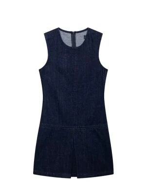 Autumn Sleeveless Denim Slim-Fit Mini Dress
