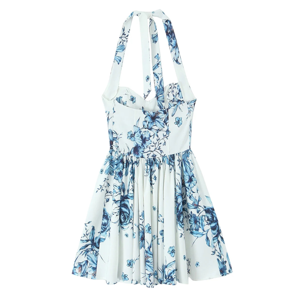 Women’s Floral Bareback Summer Dress - Image 2