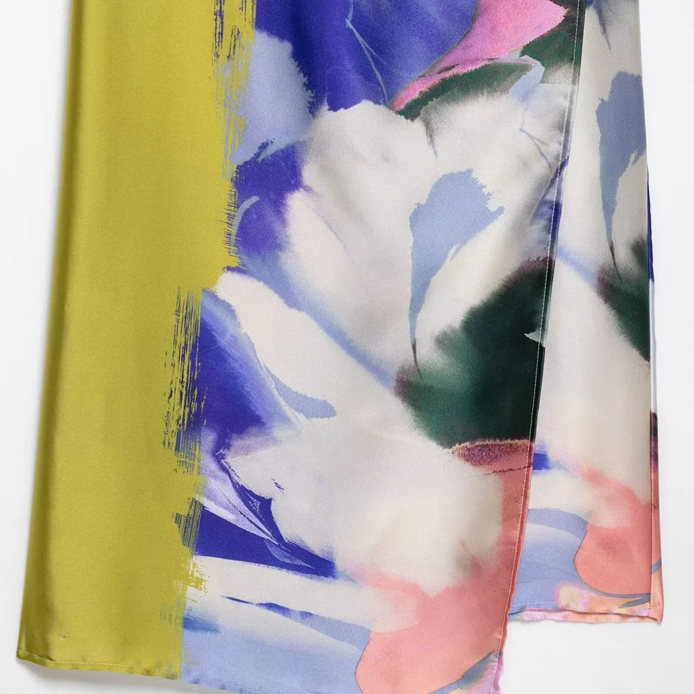 Summer Printed Pullover Midi Dress - Image 4