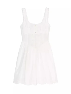 Women’s Slim Fit Embroidered Lace Summer Dress