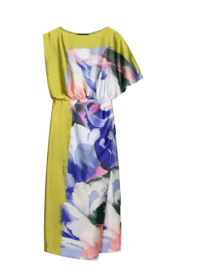 Summer Printed Pullover Midi Dress