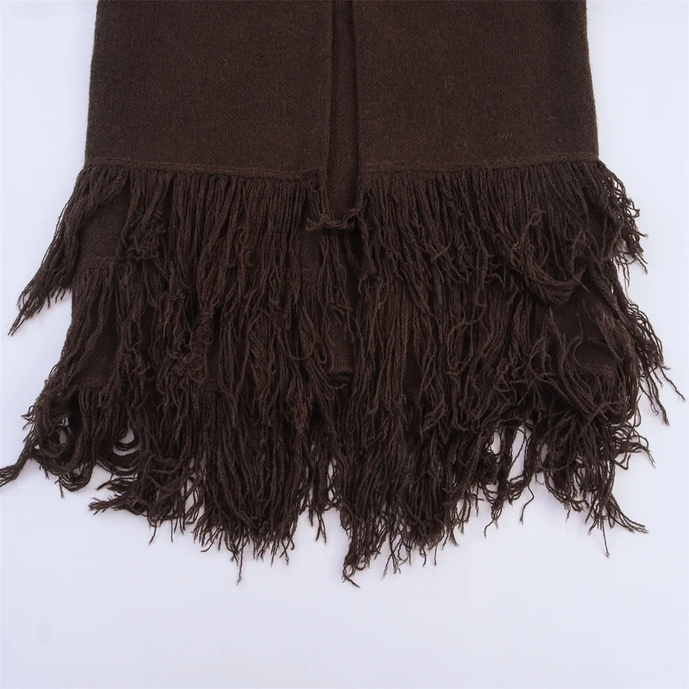 Women’s Autumn Tassel Button Knit Jacket - Image 6